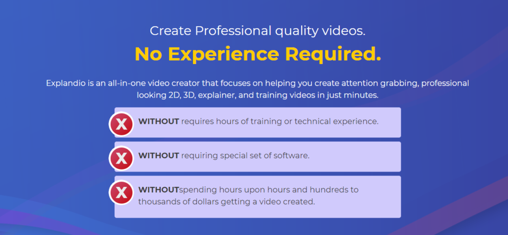 Video Creator software Explandio is an all­-in­-one video creator